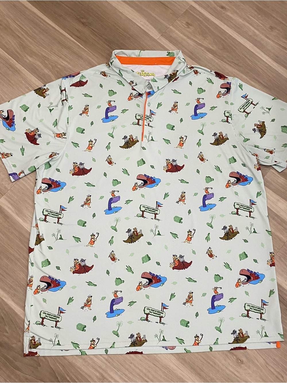 Men's Flintstones Golf Short-Sleeve Polo Shirt 4XL